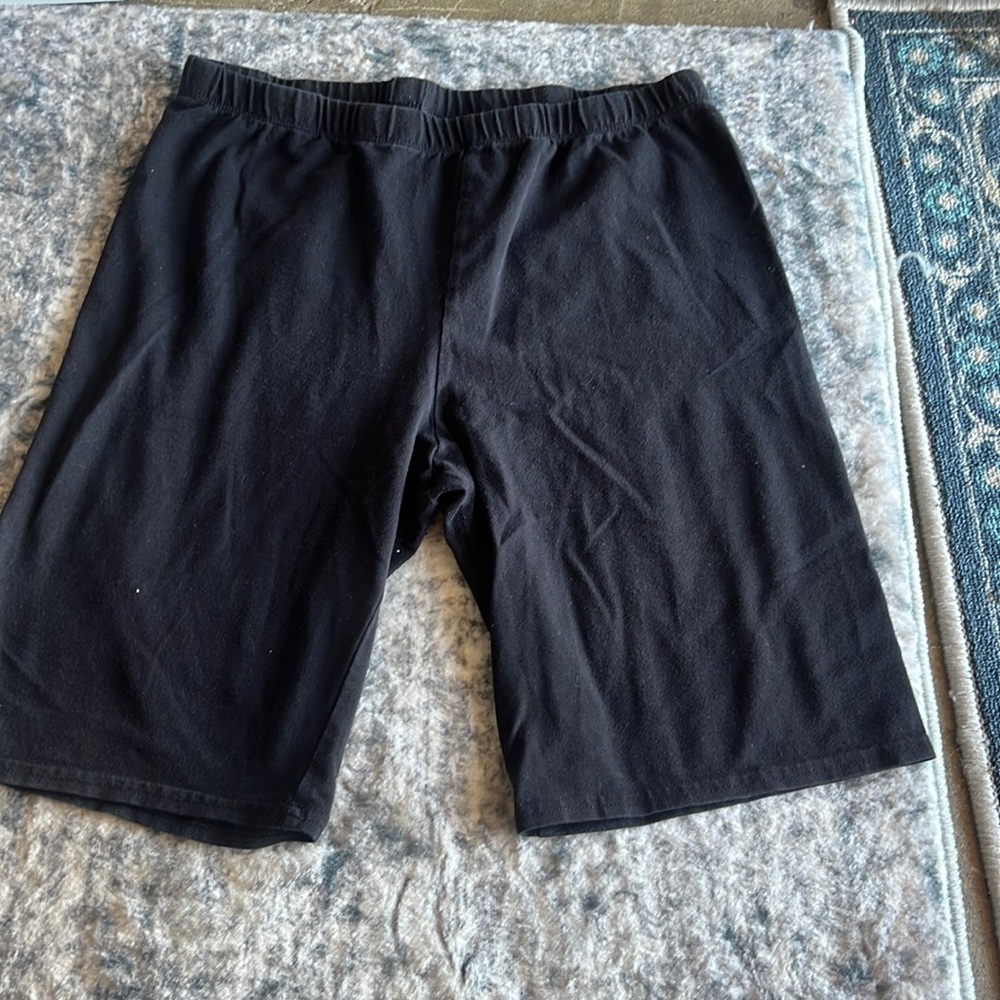 Black biker shorts